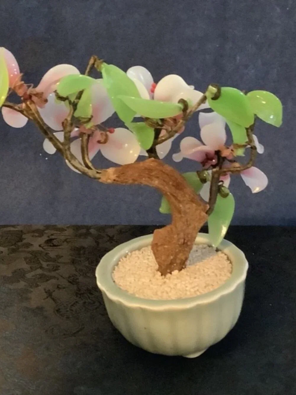 Elegant Floral Bonsai with Pink and Green Accents
